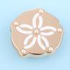 6 Stuks/Set Zomer Strand Schoenschoonmakers, Goudkleurige Schelp Zeester Charms, Oceaan Thema Decoraties voor Klompen Vrouwen Meisjes Schoen Gaten