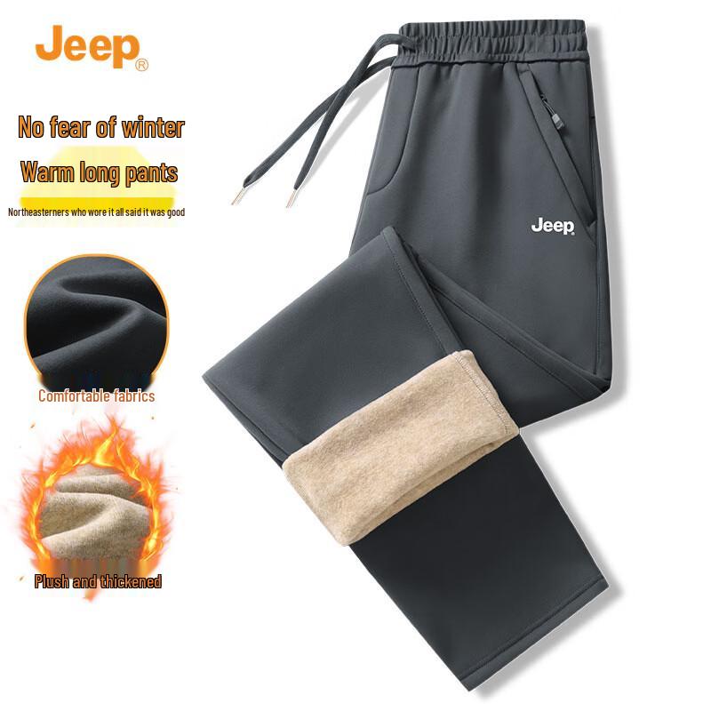 JEEP Men s Fleece Lined Straight Leg Casual Pants 4XL