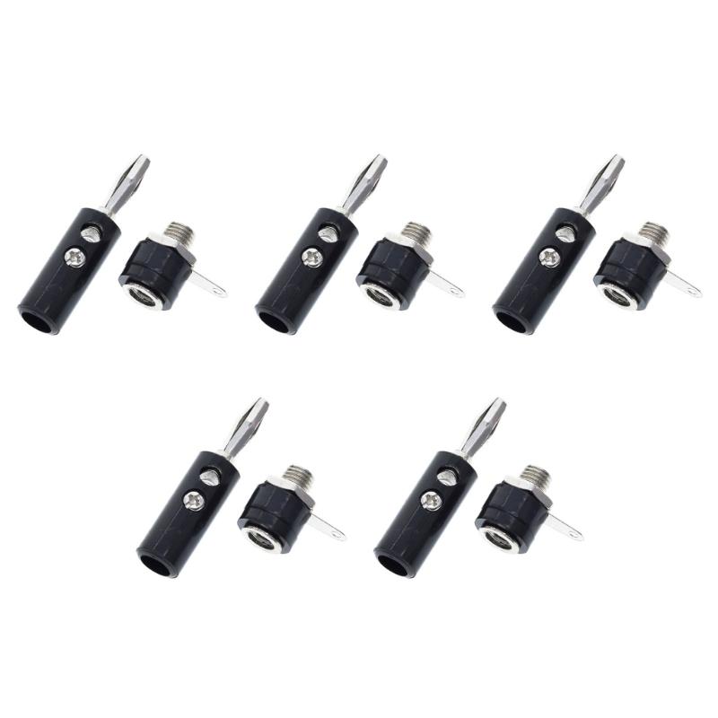 Male And Female 4mm Banana Plug Male And Female Insert Connector Banana Pin for Electronics Equipment Electrical Testing