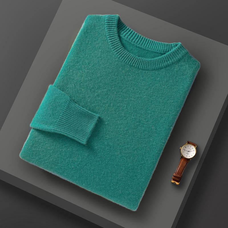 

Утепленный кардиган мужской с круглым вырезом, новинка осени и зимы, простой и универсальный, теплый кашемировый вязаный базовый свитер S