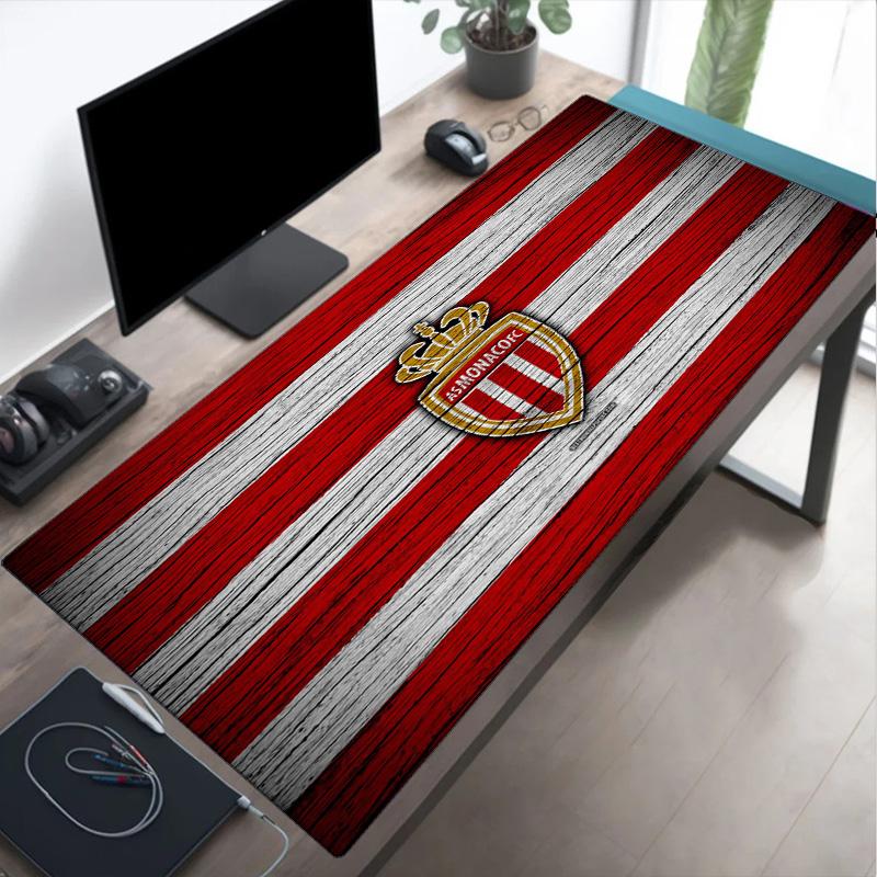 As Monaco Fc Crest Mouse pad Mouse pad, Gaming Mouse Pad, keyboard pad, Desk Decor for computer notebook Fan Gift Birthday Gift