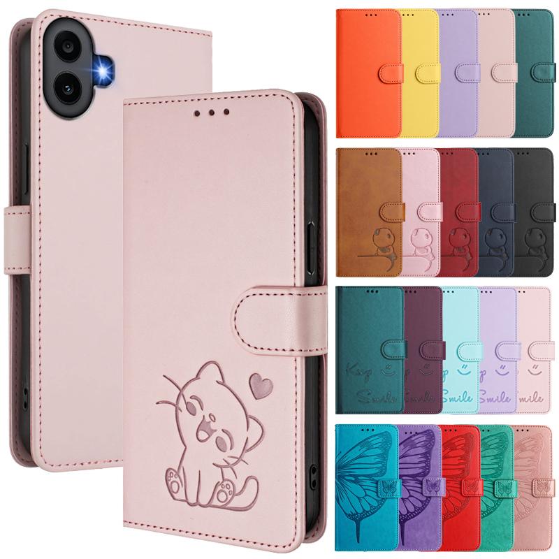 For Nothing CMF Phone 1 Case Flip Etui on For CMF Phone 1 Classic Phone One Wallet Leather Case CMF1 Coque Card Slot Back Cover