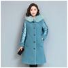Cappotto parka caldo casual invernale da donna Cappotto outwear solido Cappotto di pelliccia