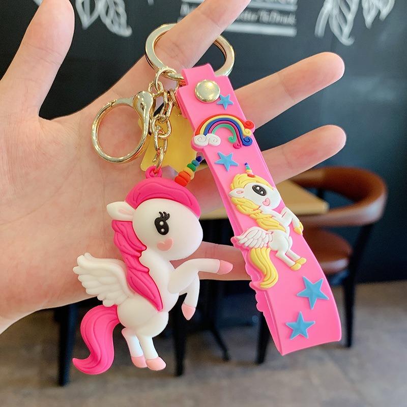 Keychain Korean Version of Creative Pendant Couple Small Gift Schoolbag Pendant Colorful Pony