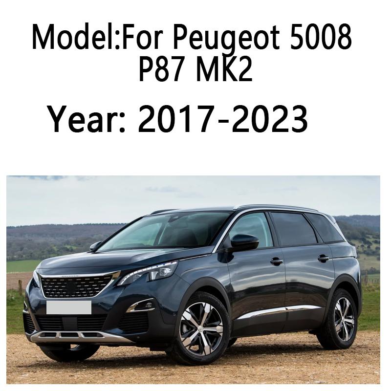 For Peugeot 5008 P87 MK2 2017 2018-2023 Car Trunk Cargo Cover Luggage Tray Storage Security Shield Partition Mat Car Accessories