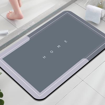1pc of Diatom Mud Bathroom Floor Mat, Entry Water-absorbing Small Rug, Bathtub Foot Pad, Shower Room Door Mat, Hand-washable Mat