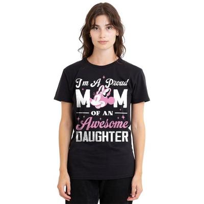 Unisex Adult Proud Mom, Awesome Daughter T-Shirt