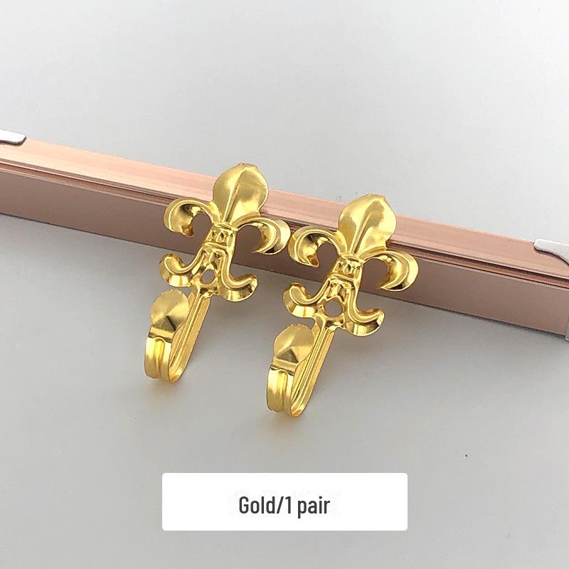 

Европейская железная занавеска в виде цветка и крючок для одежды – настенный аксессуар для спальни Pair золотой