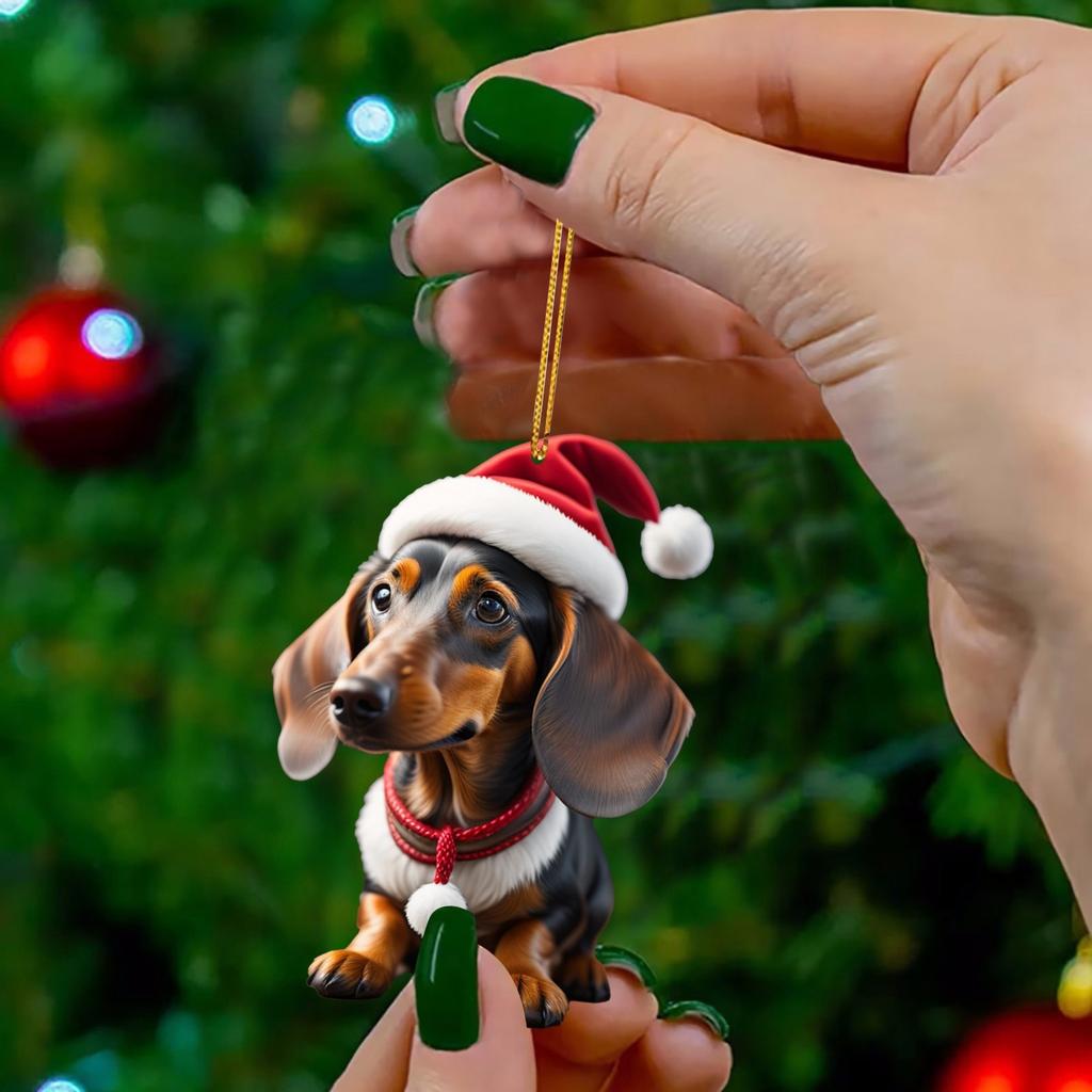 Stuff For Lovers Cartoon Cute Dog Car Hanging Home Tree Pendant Christmas Tree Pendant Home Christmas Baskets With Lights