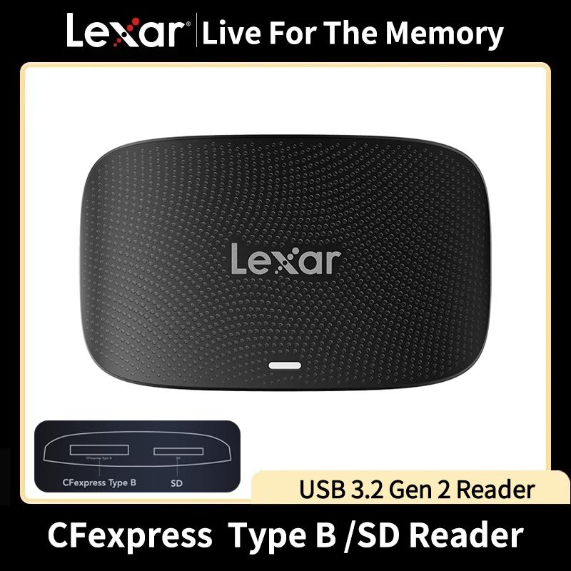 Lexar Original Professional Cfexpress Type B/Uhs-Ii Sd Card Reader 2 In 1 Memory Card Reader/Lecture Usb 3.2 Gen 2 Type C For Pc