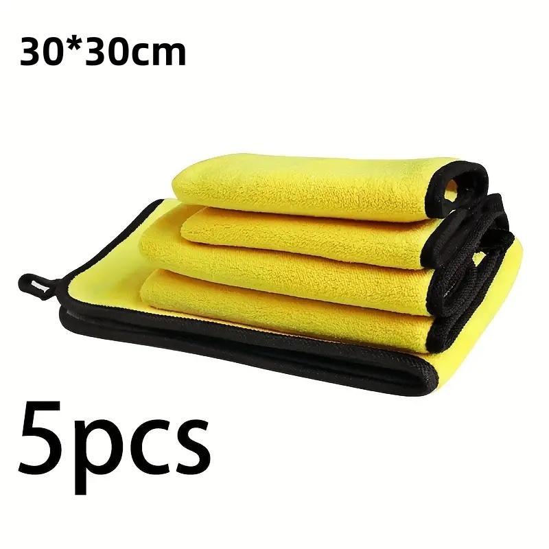Multifunctional Coral Velvet Towel Can Be Hung Car Wash Towel Thick Double-sided Absorbent Wipe Car Accessories Car Wipe Towel