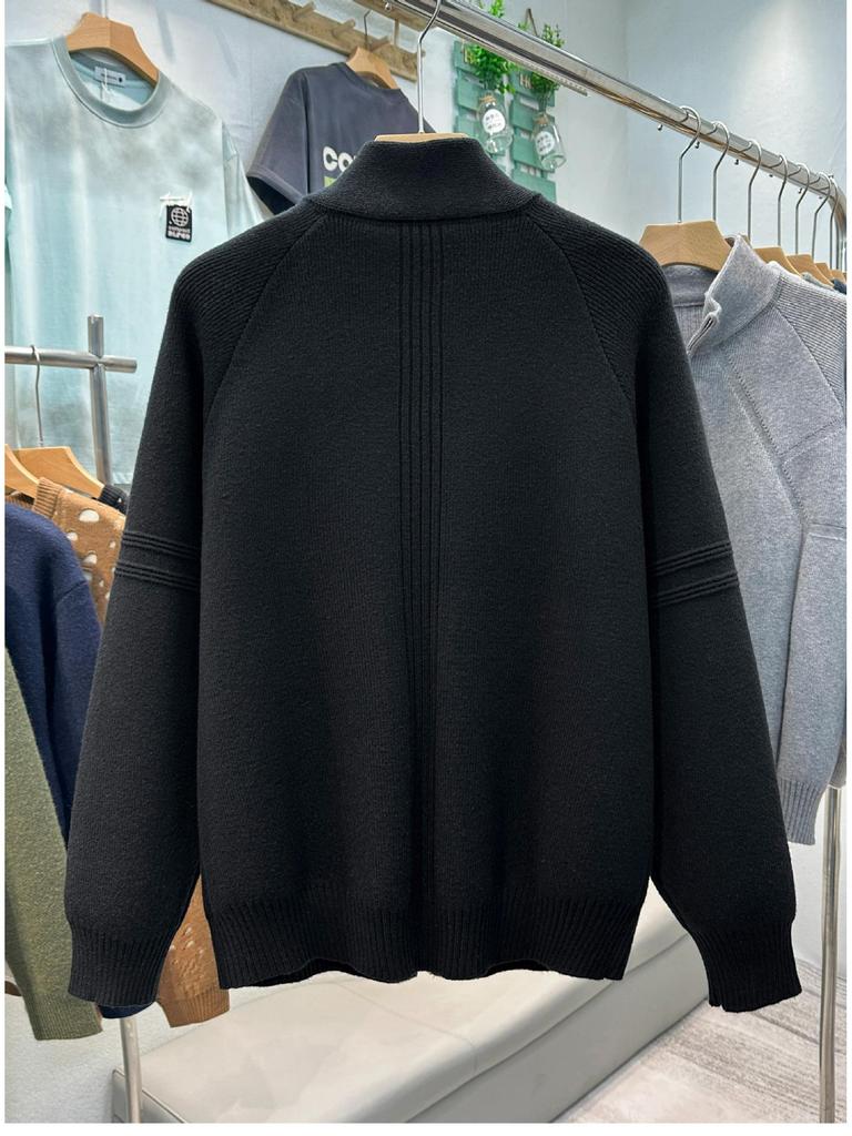 Men's Trendy Winter Cardigan Zipper Knitwear Sweater - High-End Casual Pullover