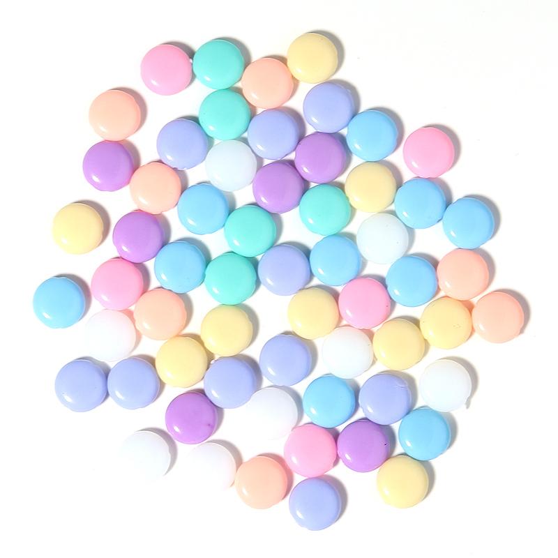 Colored Acrylic Loose Beads Various Shapes Round Square Mixed Spacer Bead Handmade Charm Jewelry Bracelets Necklace Supplies