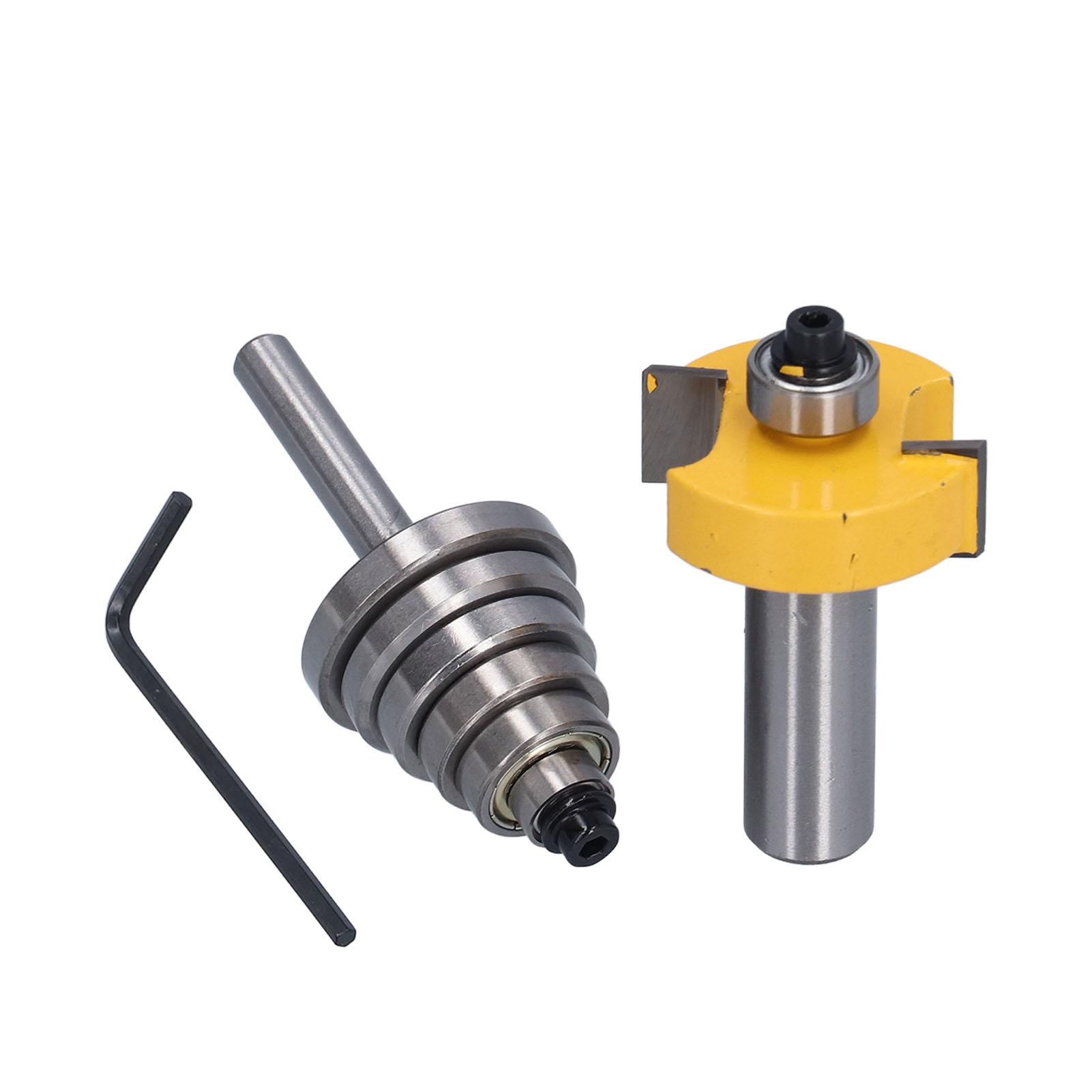 

12-дюймовая фреза с 6 подшипниками для пазов различной глубины 18 дюймов, 14 дюймов, 516 дюймов, 38 дюймов, 716 дюймов, 12 дюймов