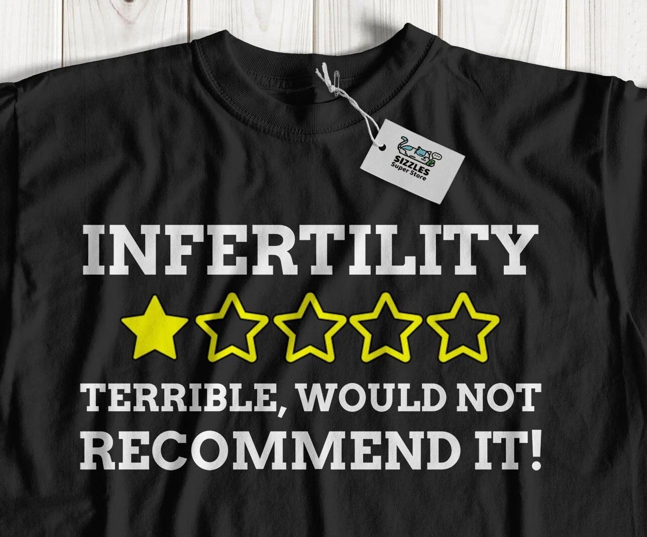 Unisex Funny Infertility T-Shirt Vasectomy Sterilized & IVF Gifts M