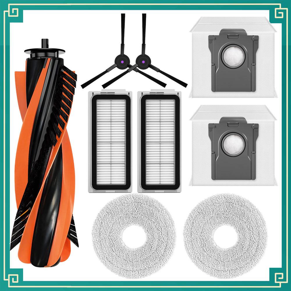 Fit For  Cecotec Conga X70 Robot Vacuum Cleaner Spare Parts Main Roller Side Brush Dust Bag Filter Mop Cloth Accessories