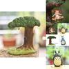 Décoration de Jardin en Résine Mon Voisin Totoro Avec Chat de Dessin Animé à Bascule Pour la Maison et le Bureau