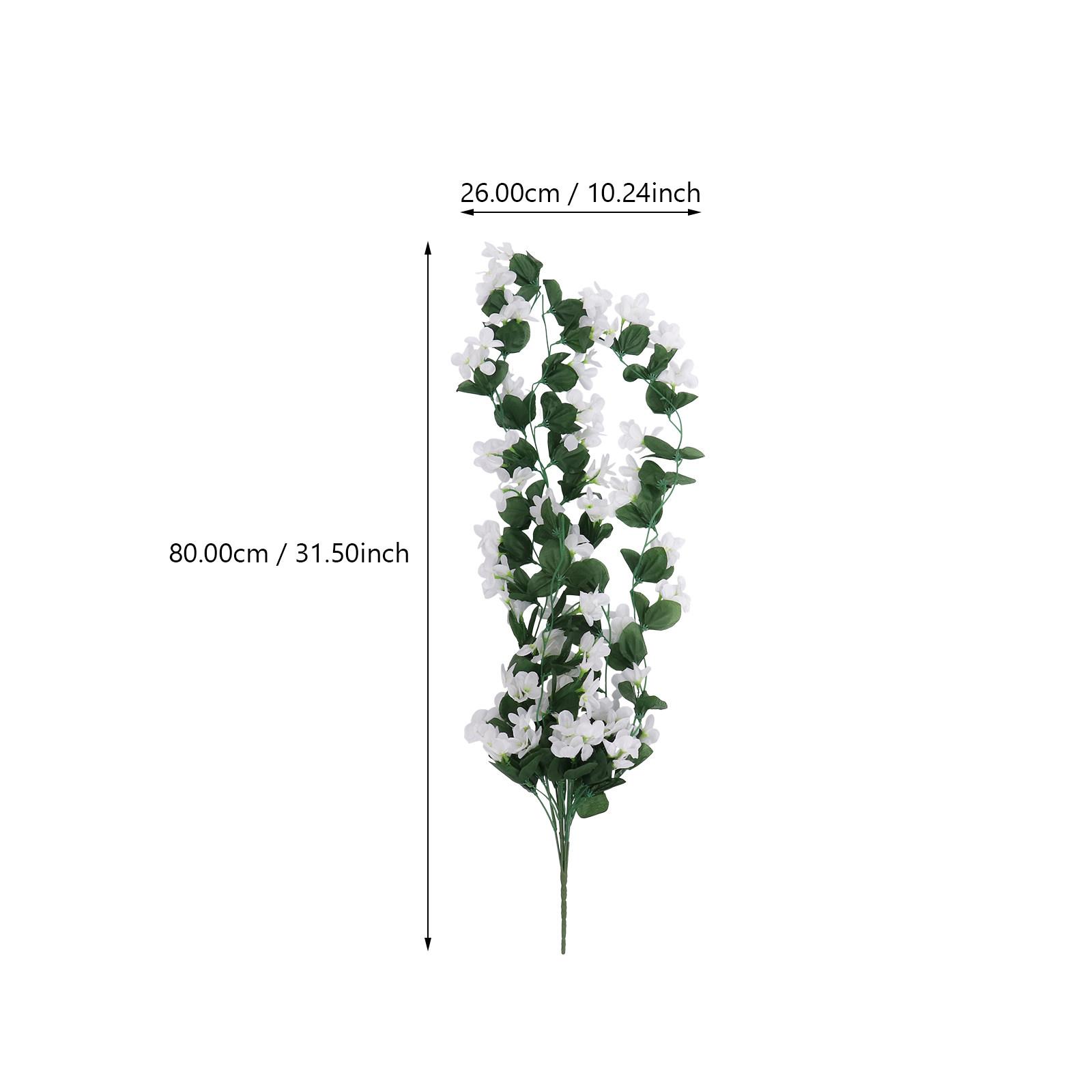 

Artificial Lavender Purple Hanging Flowers Simulation Vine White Green Wedding Home Decor Silk Fake Plants Elegant Table Setting зелёный