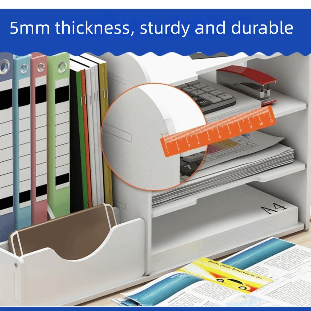 Large Capacity Desktop Organizer Thickened File Sorter Desktop Storage Box Study Room