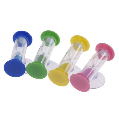 Zahnbürsten-Dreh-Sanduhr 2 Minuten Dusch-Timer Kinder Mini Glas-Sanduhr
