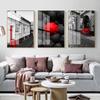 Nordic City Landscape Fashion Canvas Painting World Famous City Street View Poster Office Living Room Home Decoration Mural No Frame