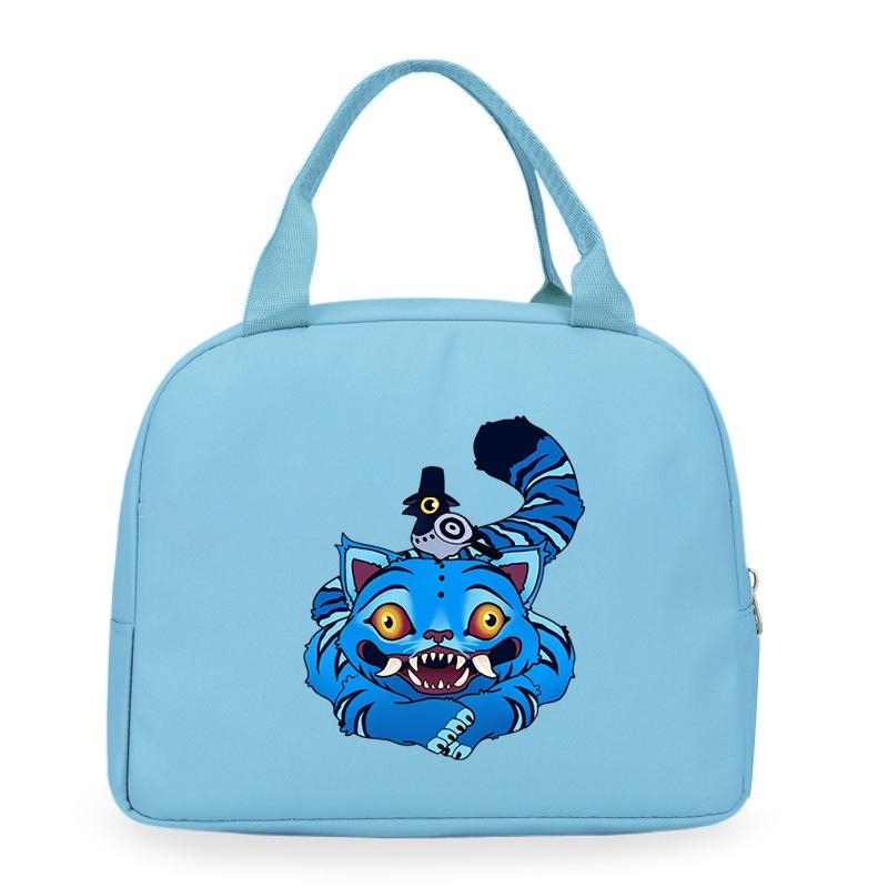 Cartoon Animation Academy Meal Bag Student Thermal Insulation Lunch Box Bag Office Workers Handheld Bento Bag