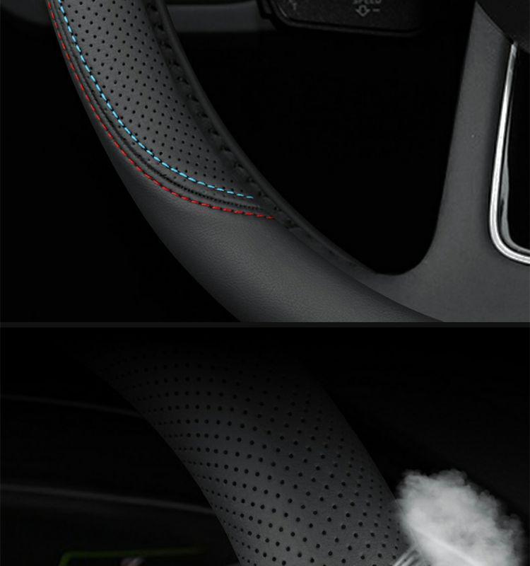 Leather Steering Wheel Cover for GAC Trumpchi GS4/GS3/GS5, AION V/S, Mei 580, GA4, GA6 - All Seasons