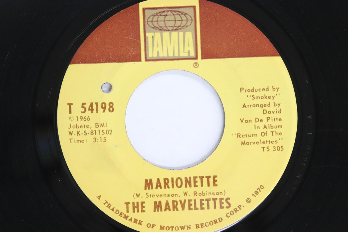 

7inch Record MARVELETTES - Marionette / After All T54198 TAMLA 1970 US Soul/Funk Used