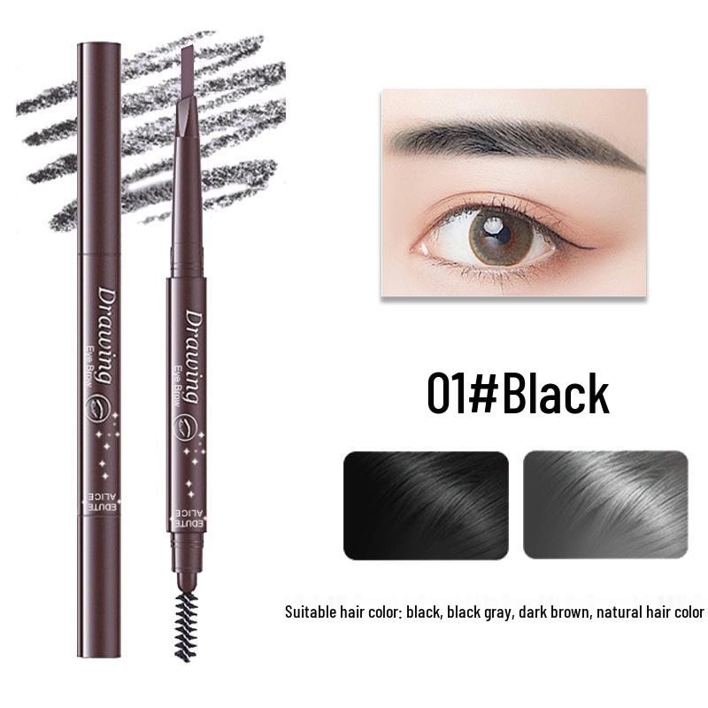 

Triangular Double-Ended Eyebrow Pencil: Ultra-Fine, Automatic, 3D, Waterproof, Sweat-Proof, Long-Lasting, Smudge-Resistant, Ideal for Students.