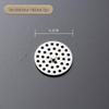 Stainless Steel Round Floor Drain Cover with Anti-Hair Filter and Handle for Hotel Bathrooms