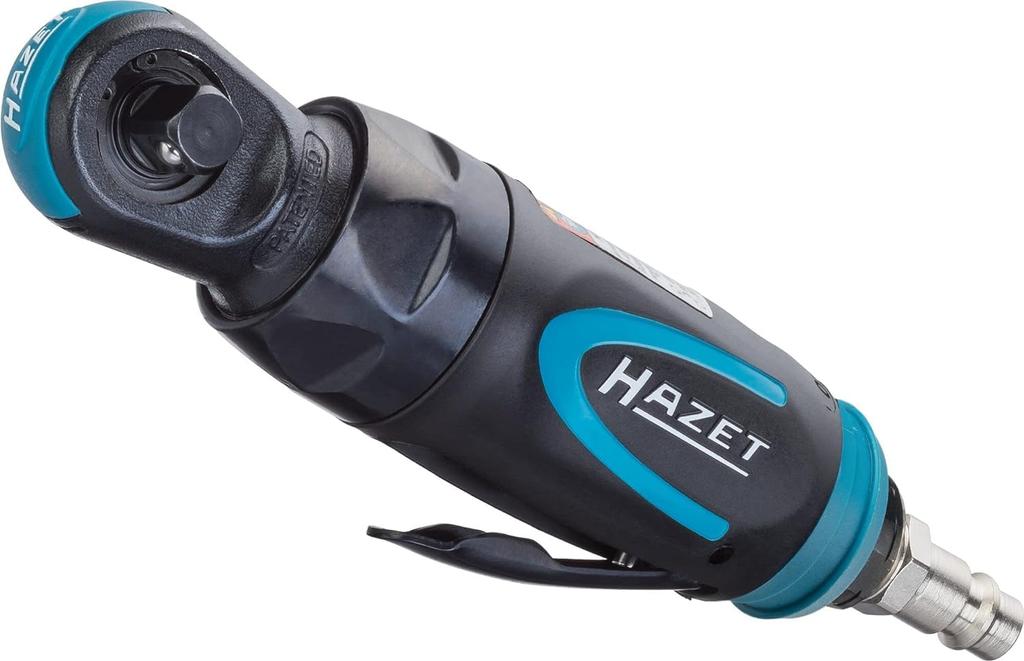 Hazet 9021P-2 Mini Air Ratchet, 1/4 inch, 250 rpm, Compact Design for Precision Work