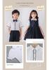Kids' Summer White Collared Short-Sleeve Shirt - Primary School Uniform