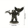 1PC Dwarf Legion Torchbearer Soldiers Models Toy Figurines Miniatures Metal Copper Mens Gifts Desktop Ornaments Decorations