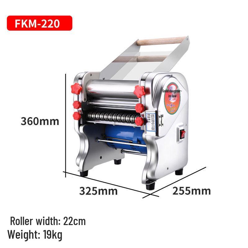 Junxi Electric Dough Roller: Stainless Steel Automatic Noodle Maker for Home and Commercial Use
