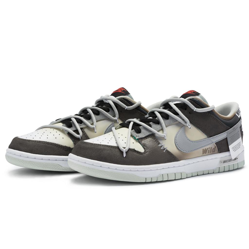 Nike Dunk 811 Manufacturing Low top Skateboard Shoes Men's Beige Brown Gray DV0827-100(Team80-)