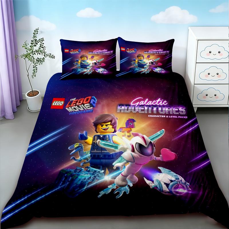 Capa de Edredom Infantil Roblox Conjunto de Roupa de Cama Desenho Animado Capa de Colcha Macia Amiga da Pele Para Quarto Decoração de Casa Twin Single