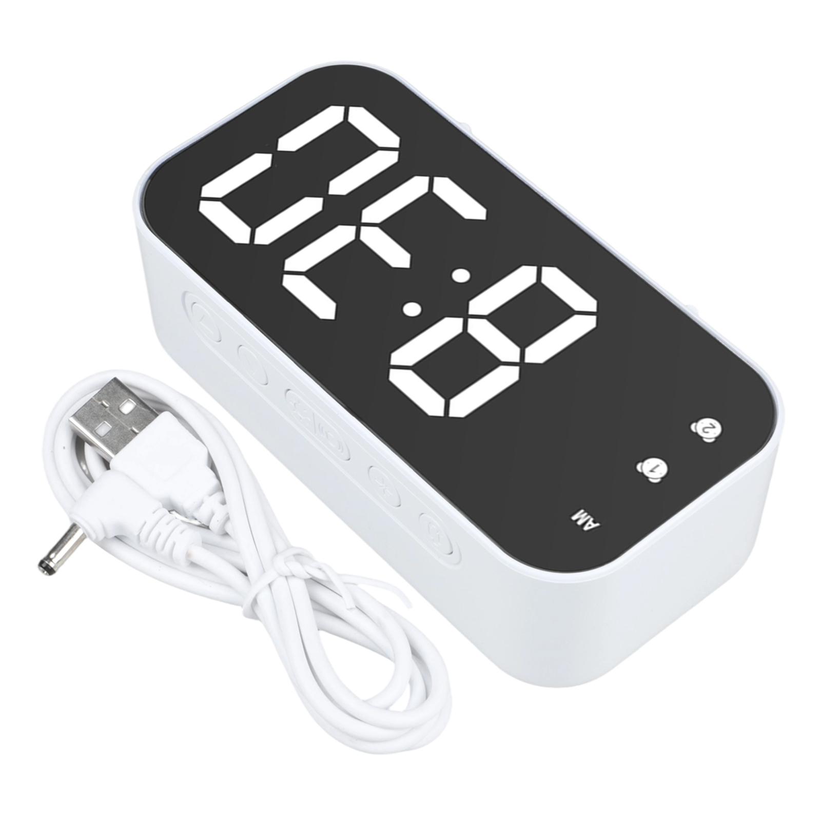 Snooze Function Clock Digital Alarm Clock Bedroom Clock Calendar Alarm Feature Easy Setup Alarm Indoor Temperature Monitor