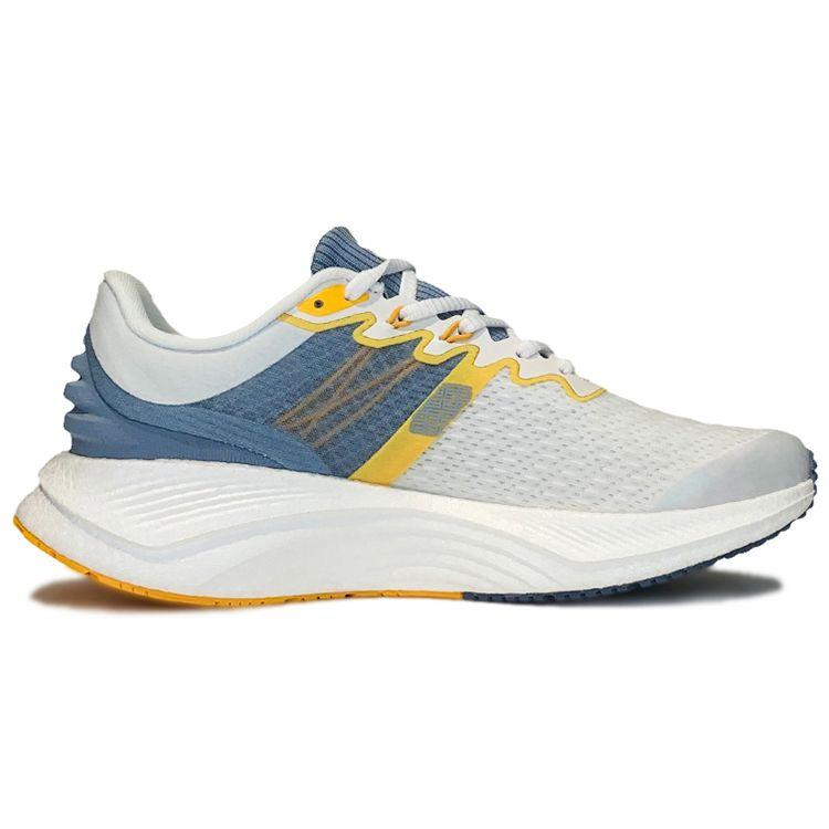 Li Ning Yue Ying Breathable Rebound Low-Top Running Shoes Men Sneakers White Blue Yellow ARHS035-1