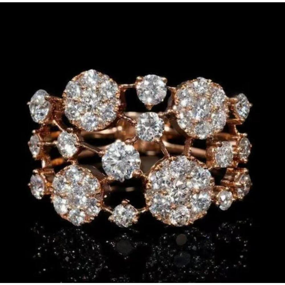 Underbara Lyxringar för Kvinnor Bröllopsförlovningstillbehör Unik Damring Mode Smycken Gåvor