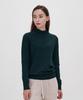 210EDIT Women'S Cashmere Blended Mock Turtleneck Knit [Dark Green]_Zz4Sw011