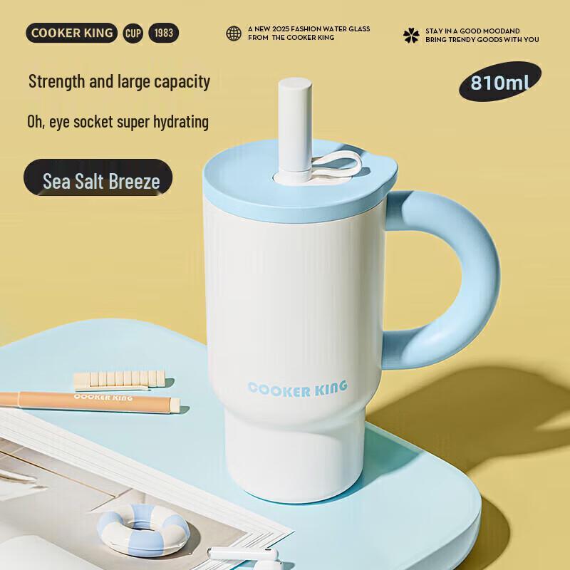 COOKER KING 810ml 316L Stainless Steel Kids Insulated Straw Cup