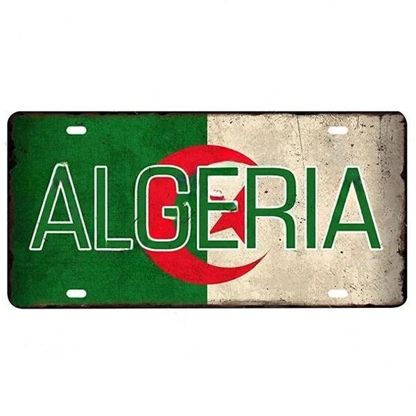 Metal Flag Sign Wall Decor 15x30 Cm Gift for Bar Cafe Office