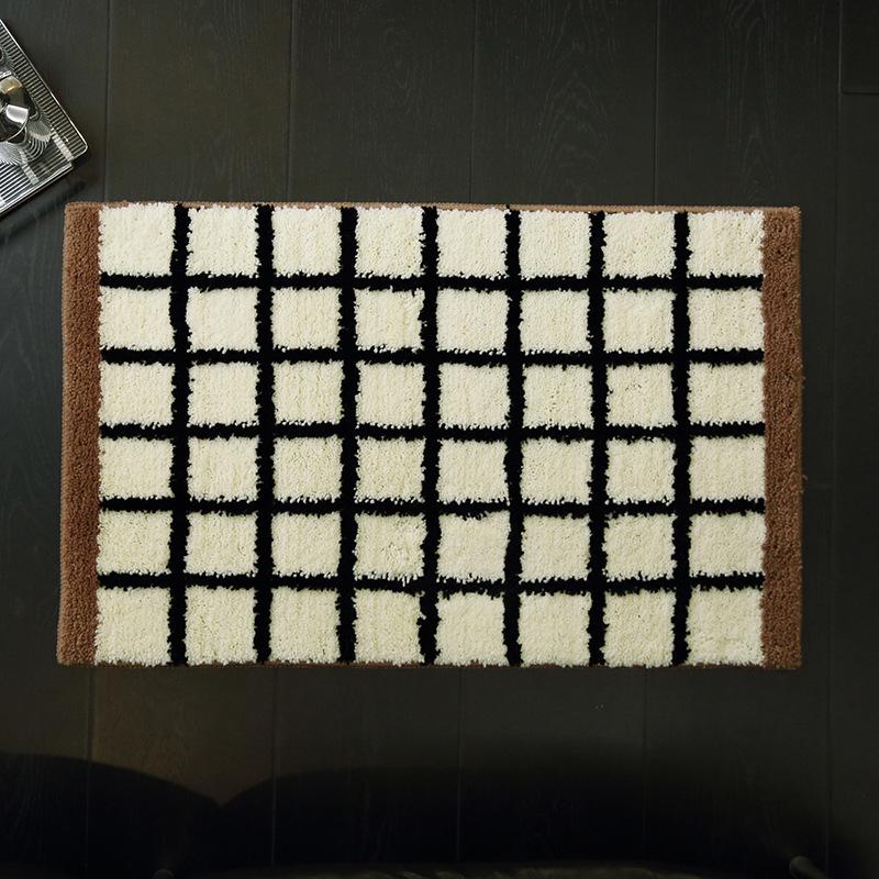 

Быстросохнущий нескользящий коврик для ванной и спальни - Влагопоглощающий напольный коврик для раковины и прикроватной зоны 40x60 cm коричневый