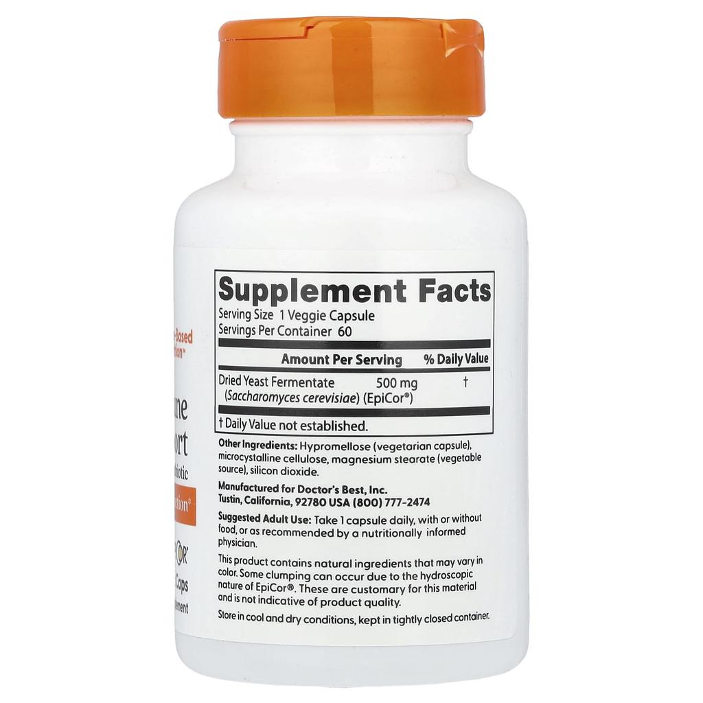 Doctor's Best Immune Boosting Postbiotic, 500Mg, 60 Veggie Caps