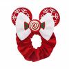 Christmas Disney Cute Ears Elastic Velvet Hairbands For Girls Sequins 4"Bows Headband Women Festival Trip DIY Hair Accessories