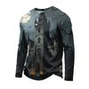 Men's Long Sleeve Shirt Loose Fit Casual Versatile Halloween Top