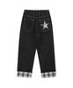 CAVISH W Check Denim Pants Black(Cv2Fffd110A)