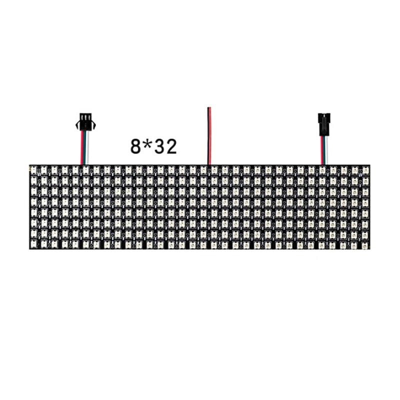 WS2812B Waterproof Smart Pixel LED Matrix Panel 5V 8x8 16x16 8x32 Digital Screen for Outdoor Event Decor