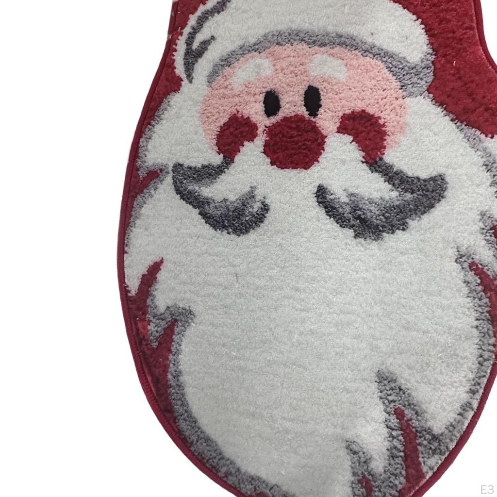 Christmas Bathroom Rug Area Decorative Anti Slip Cartoon Carpet Bath for Living Room Home