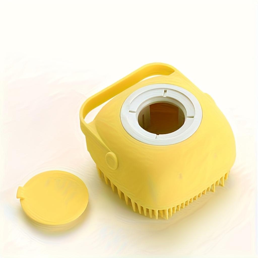Pet Grooming Brush - Bristle Massage Design, Non-toxic and Easy To Clean, Ergonomic Handle with Detachable Top Cover for Easy Operation